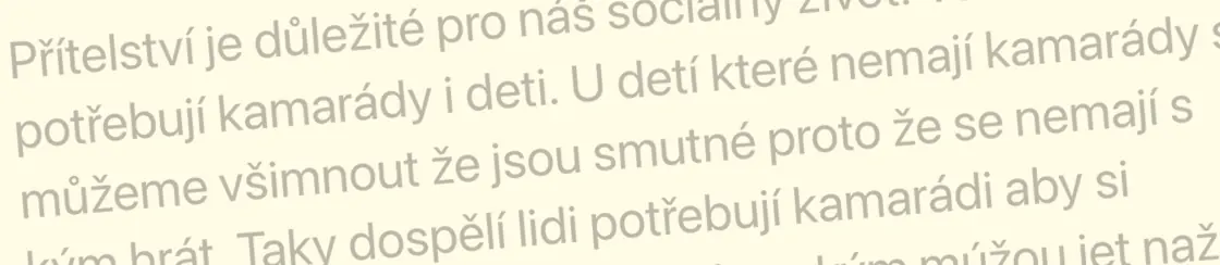 Czech Writing Example.