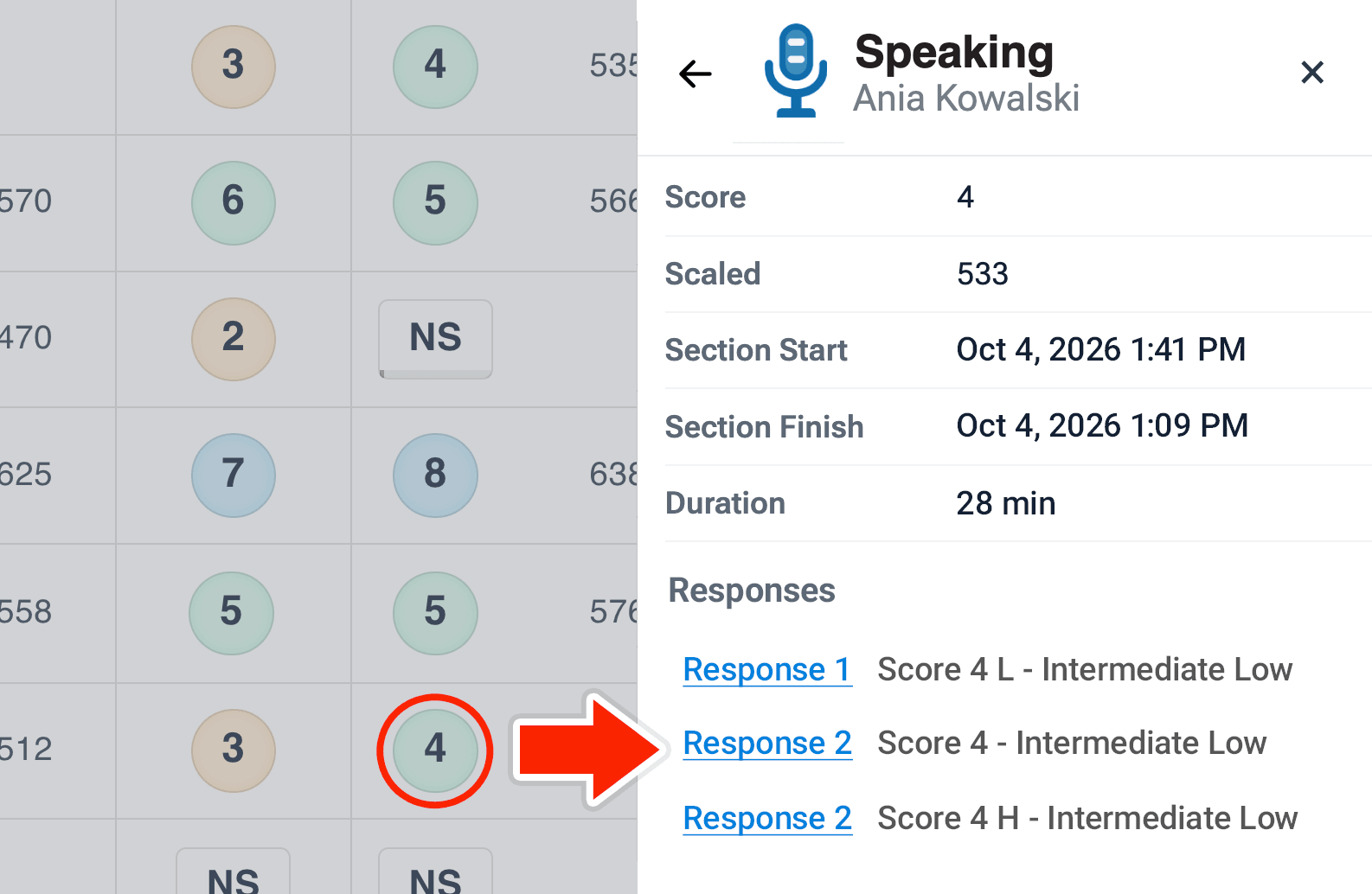 Report Responses