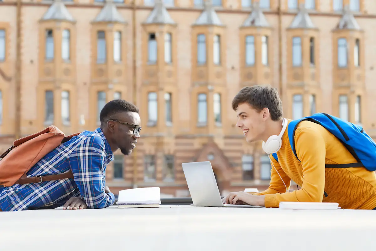 two college students.